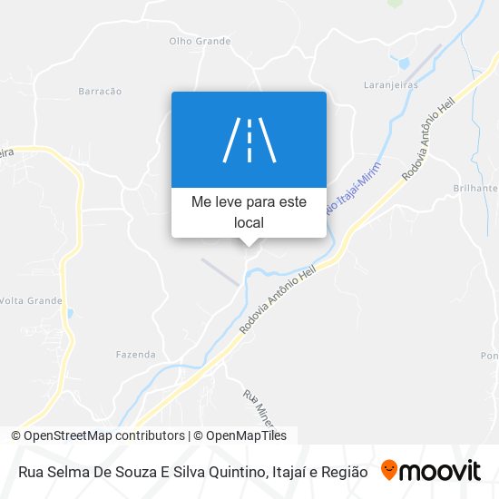 Rua Selma De Souza E Silva Quintino mapa