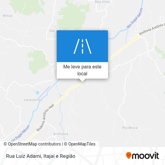 Rua Luiz Adami mapa