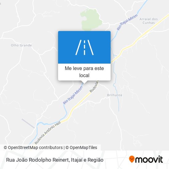 Rua João Rodolpho Reinert mapa