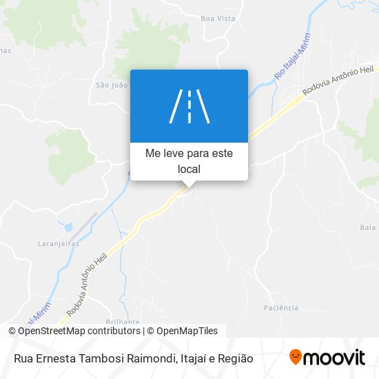 Rua Ernesta Tambosi Raimondi mapa