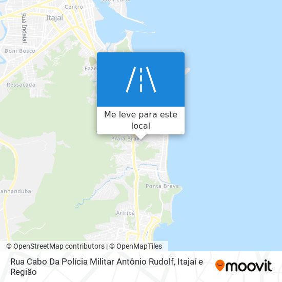 Rua Cabo Da Polícia Militar Antônio Rudolf mapa