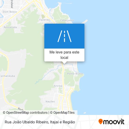 Rua João Ubaldo Ribeiro mapa