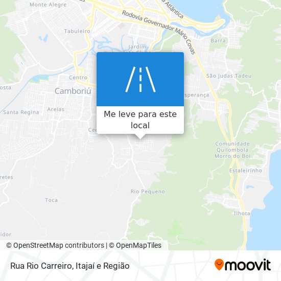 Rua Rio Carreiro mapa
