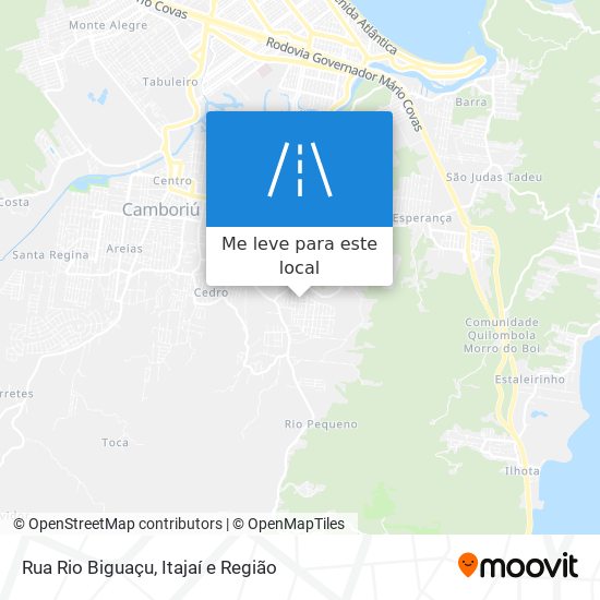 Rua Rio Biguaçu mapa