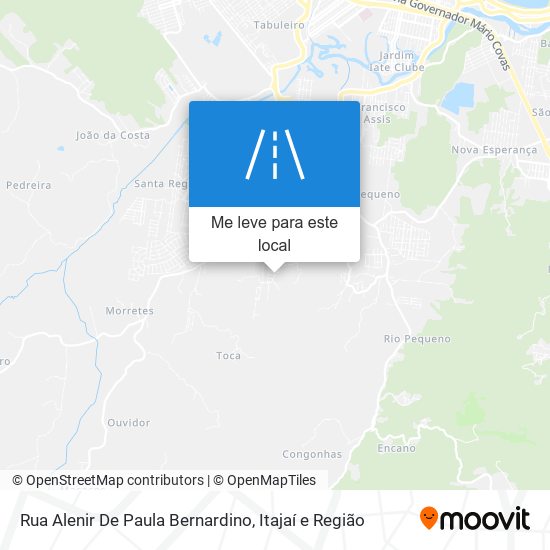 Rua Alenir De Paula Bernardino mapa