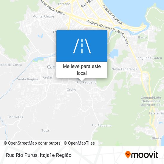 Rua Rio Purus mapa