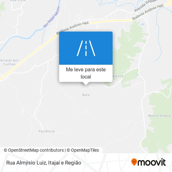 Rua Almýsio Luiz mapa