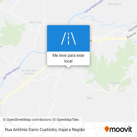 Rua Antônio Dario Custódio mapa