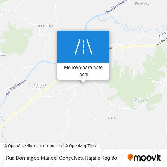 Rua Domingos Manoel Gonçalves mapa