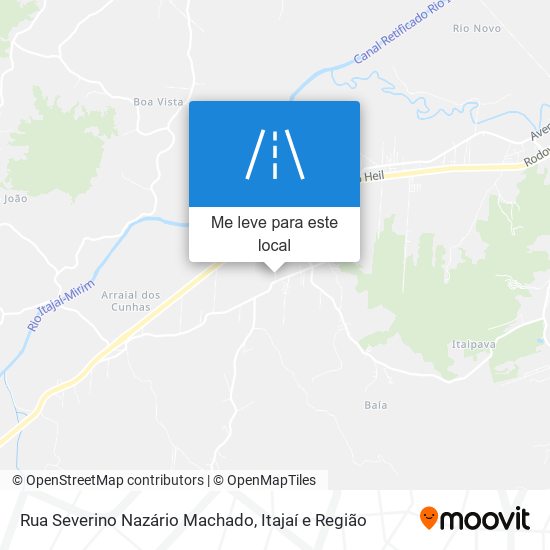 Rua Severino Nazário Machado mapa