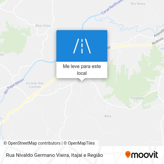 Rua Nivaldo Germano Vieira mapa
