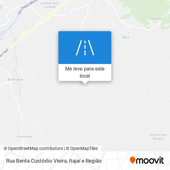 Rua Benta Custódio Vieira mapa