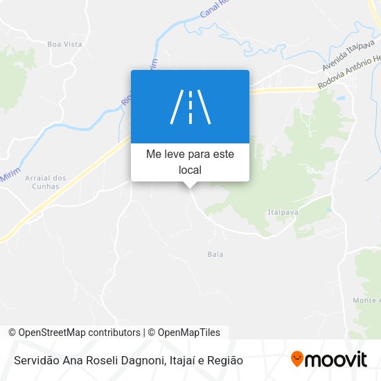 Servidão Ana Roseli Dagnoni mapa