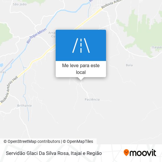 Servidão Glaci Da Silva Rosa mapa