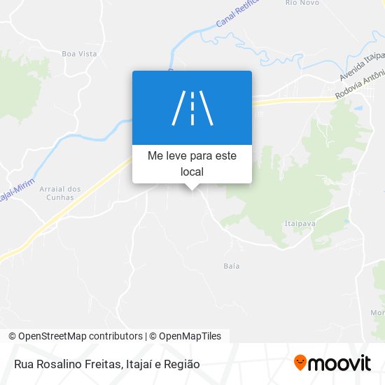 Rua Rosalino Freitas mapa