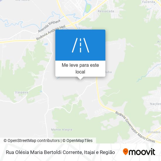 Rua Olésia Maria Bertoldi Corrente mapa