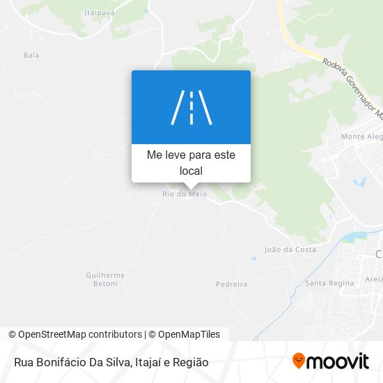 Rua Bonifácio Da Silva mapa