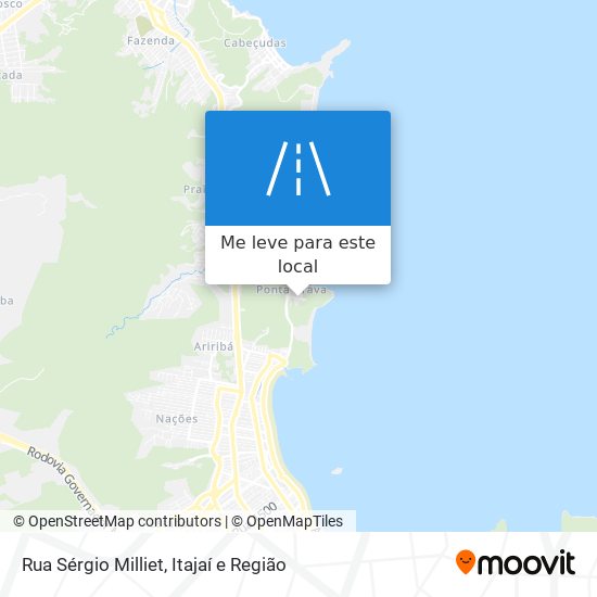 Rua Sérgio Milliet mapa