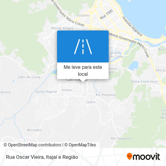 Rua Oscar Vieira mapa