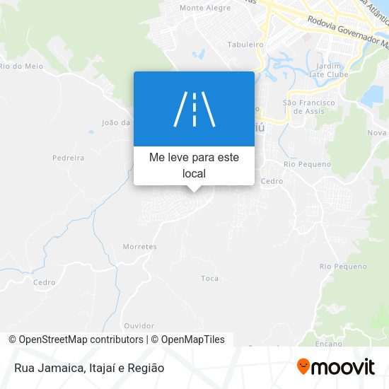 Rua Jamaica mapa