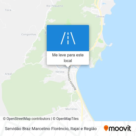 Servidão Braz Marcelino Florêncio mapa