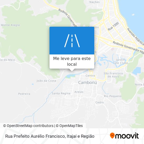 Rua Prefeito Aurélio Francisco mapa