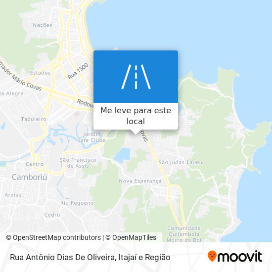 Rua Antônio Dias De Oliveira mapa