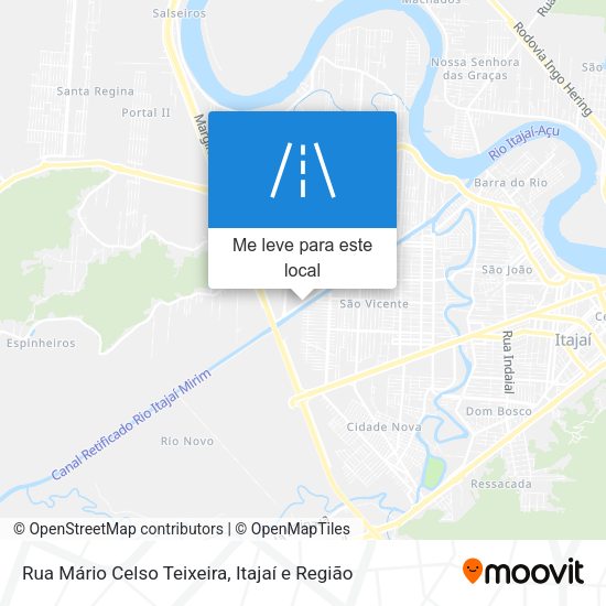 Rua Mário Celso Teixeira mapa