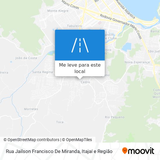 Rua Jailson Francisco De Miranda mapa