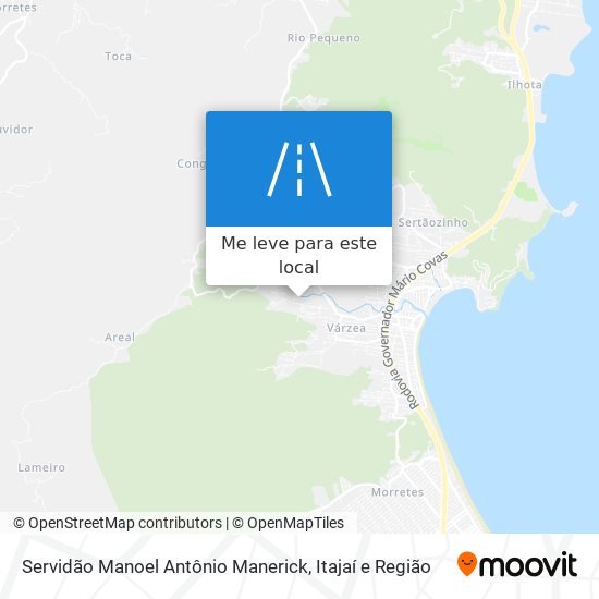 Servidão Manoel Antônio Manerick mapa