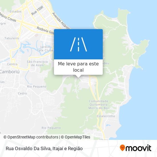 Rua Osvaldo Da Silva mapa