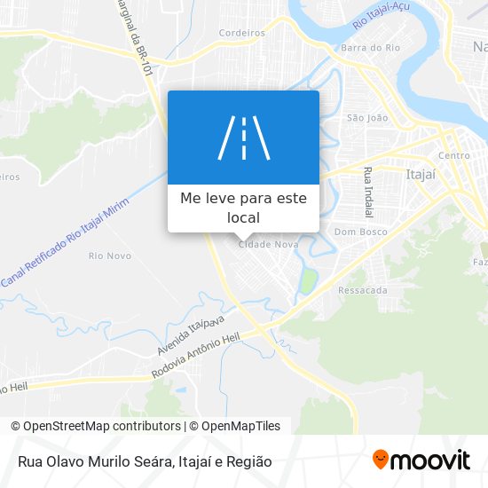 Rua Olavo Murilo Seára mapa