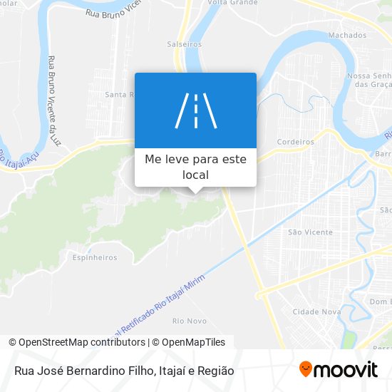 Rua José Bernardino Filho mapa