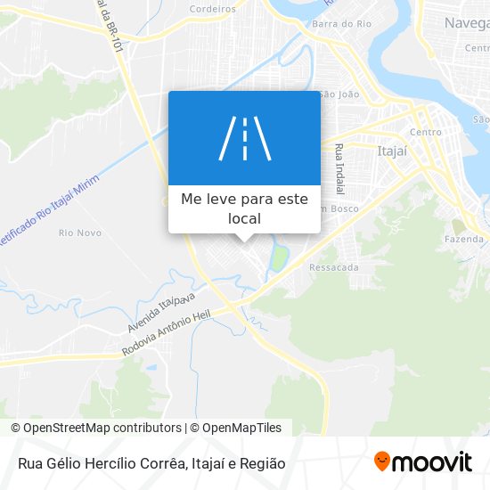 Rua Gélio Hercílio Corrêa mapa