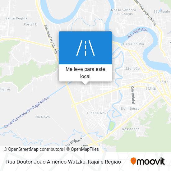 Rua Doutor João Américo Watzko mapa