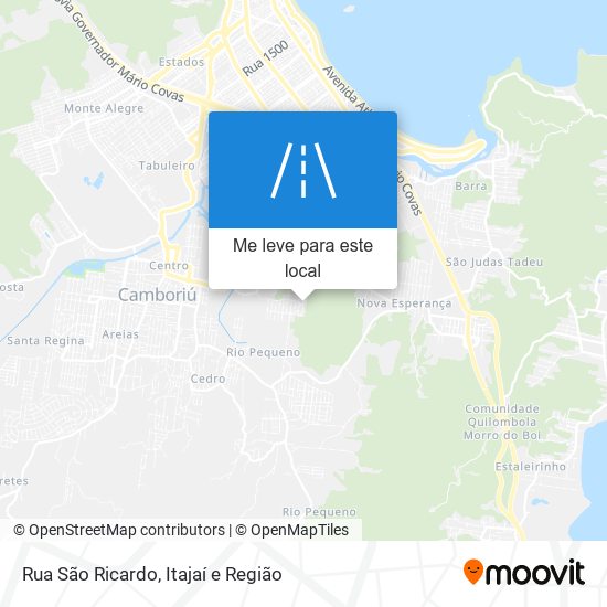 Rua São Ricardo mapa