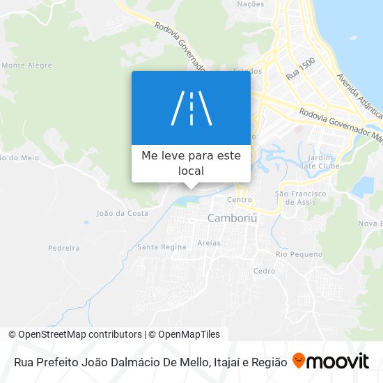 Rua Prefeito João Dalmácio De Mello mapa
