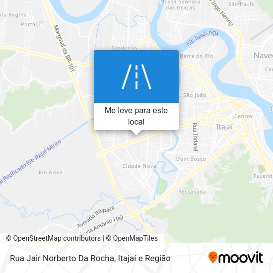 Rua Jair Norberto Da Rocha mapa