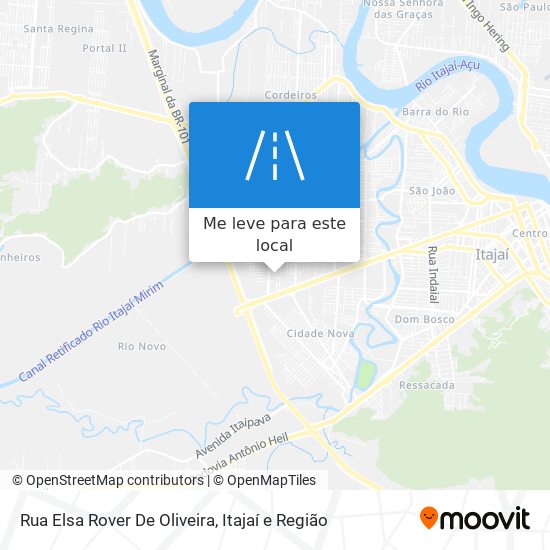 Rua Elsa Rover De Oliveira mapa