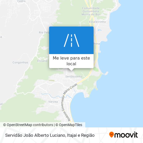 Servidão João Alberto Luciano mapa