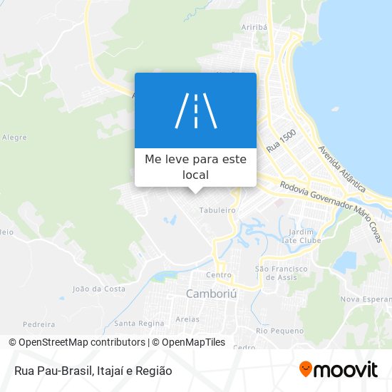 Rua Pau-Brasil mapa