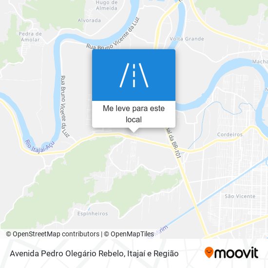 Avenida Pedro Olegário Rebelo mapa