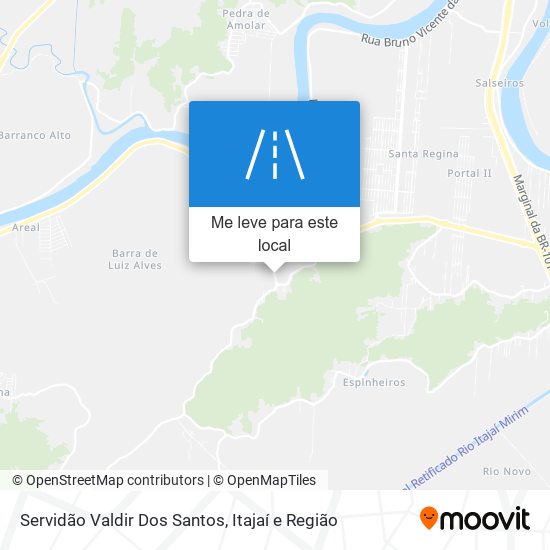 Servidão Valdir Dos Santos mapa