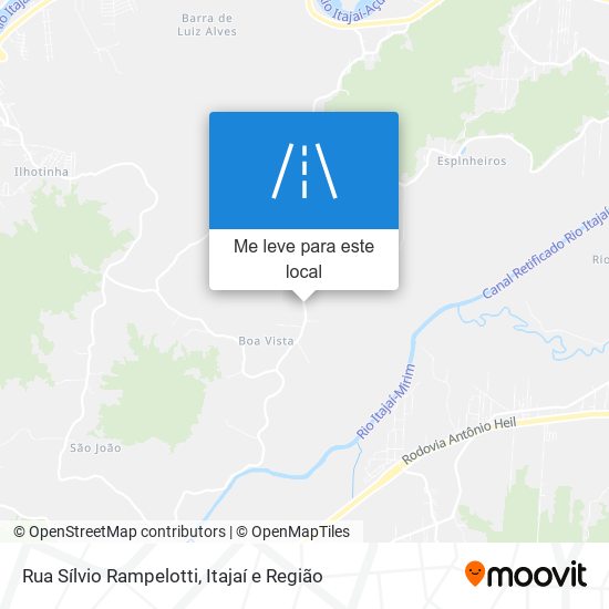 Rua Sílvio Rampelotti mapa