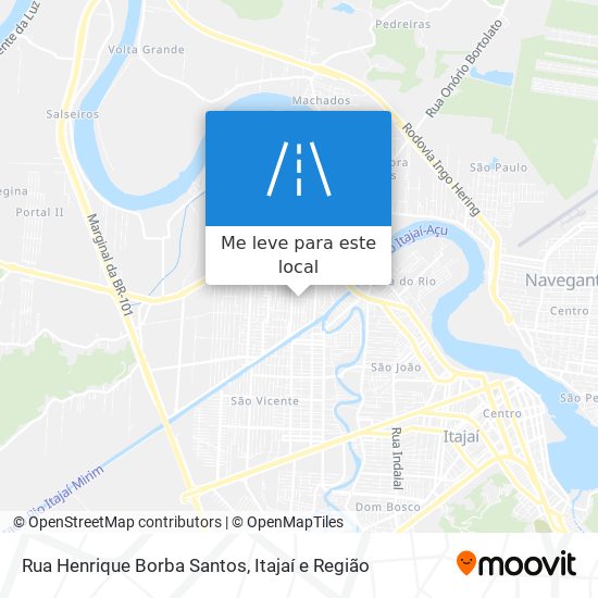 Rua Henrique Borba Santos mapa