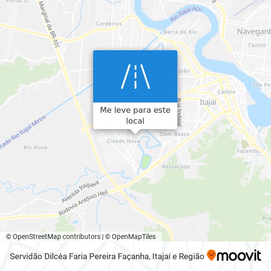 Servidão Dilcéa Faria Pereira Façanha mapa