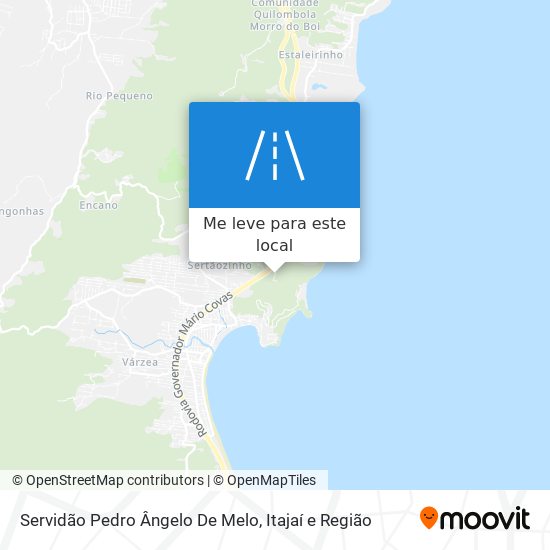 Servidão Pedro Ângelo De Melo mapa