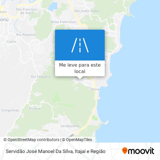 Servidão José Manoel Da Silva mapa