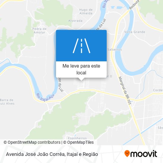 Avenida José João Corrêa mapa