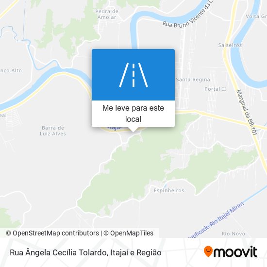 Rua Ângela Cecília Tolardo mapa